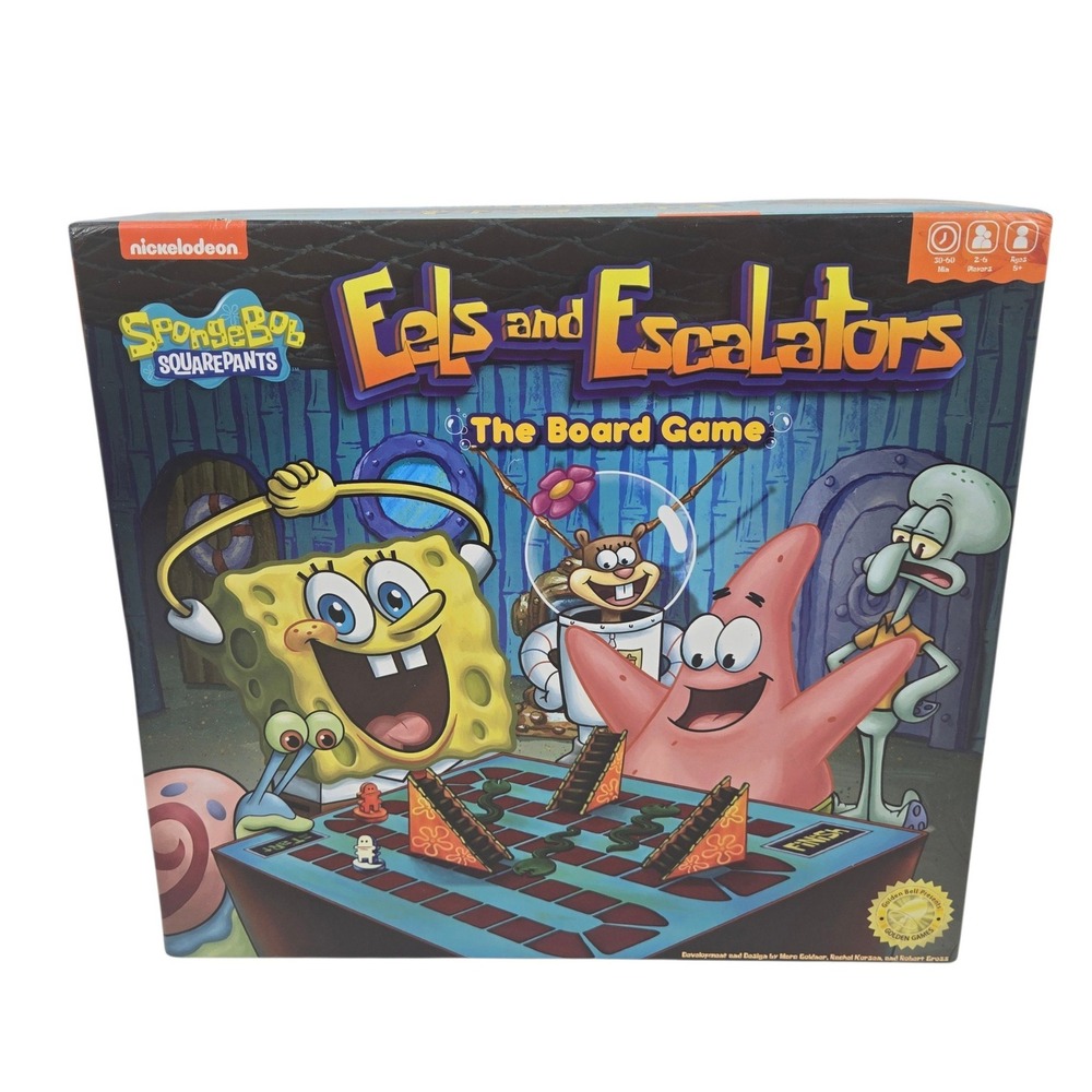 SpongeBob SquarePants Eels and Escalators Board Game Nickelodeon 2021 NWOB